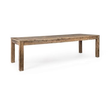 Masa Kaily, Bizzotto, 280x100x76 cm, lemn de ulm reciclat