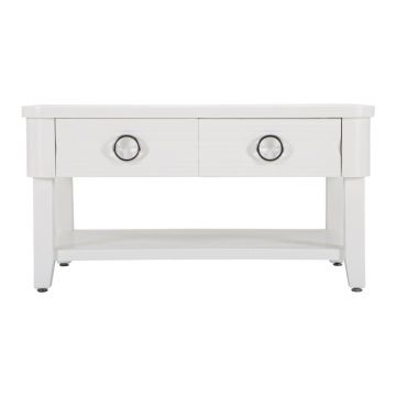 Măsuță de cafea albă din lemn masiv de brad 60x90 cm Shine – Mauro Ferretti