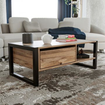 Masuta de cafea Haldizen, Stejar, 105x40x55 cm