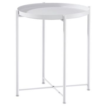 Masă Auxiliară din metal, 47,5/47,5/53 cm