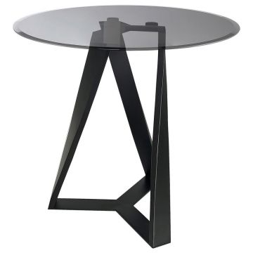MASĂ AUXILIARĂ in metal, sticlă 61/61/58,4 cm