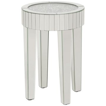 MASĂ AUXILIARĂ in sticlă, material pe bază de lemn 40/40/60 cm