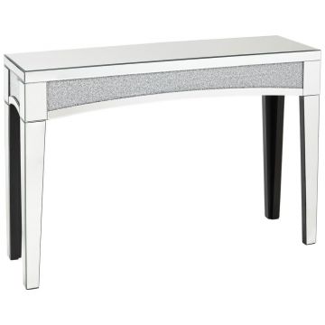 MASĂ TIP CONSOLĂ in material pe bază de lemn, sticlă  120,5/81/35,5 cm