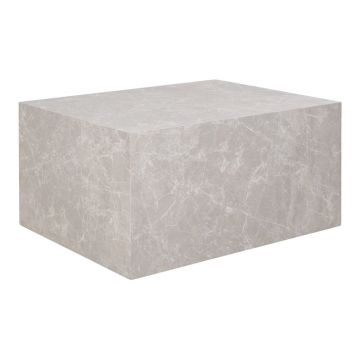 Măsuță de cafea bej cu aspect de marmură 60x80 cm Prague – House Nordic