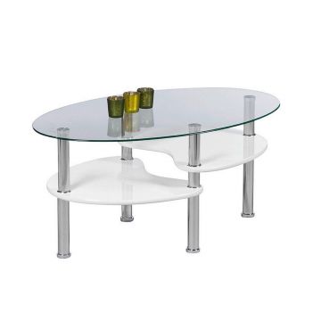 Măsuță De Cafea din lemn, sticlă,