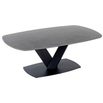 Măsuță De Cafea din metal, sticlă, ceramică, 120/70/43 cm