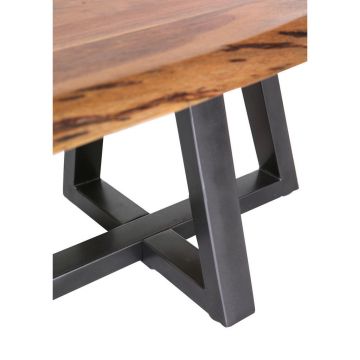 MĂSUȚĂ DE CAFEA lemn, metal 100/70/46 cm