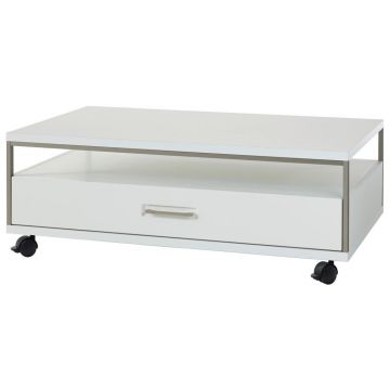 MĂSUȚĂ DE CAFEA metal, material pe bază de lemn 115/70/40 cm