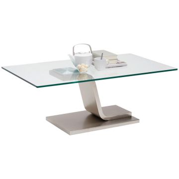 MĂSUȚĂ DE CAFEA metal, sticlă 115/65/42 cm