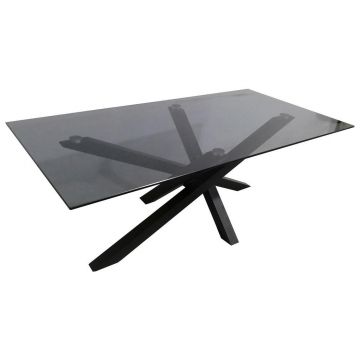 MĂSUȚĂ DE CAFEA metal, sticlă 120/60/45 cm