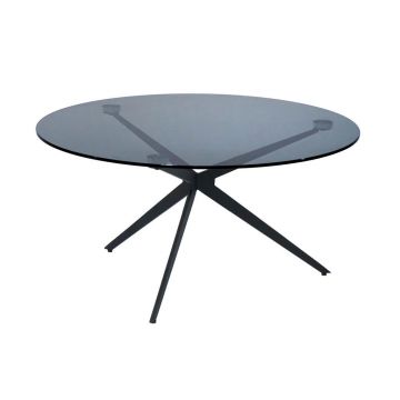 Măsuță De Cafea din metal, sticlă, 80/80/40 cm