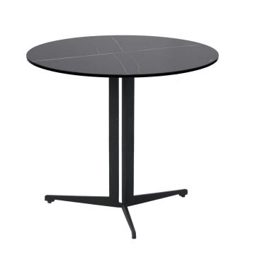 Măsuță De Cafea din metal, sticlă, ceramică, 58/58/50 cm