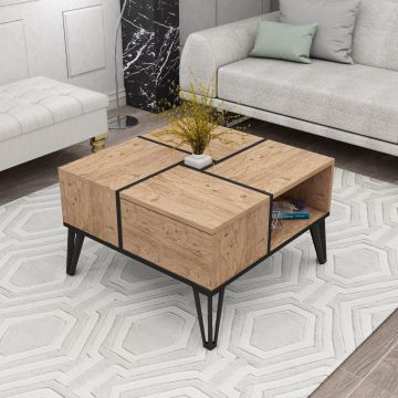 Masuta De Cafea Dursun cu 4 Compartimente,  72 X 44 X 72 Cm