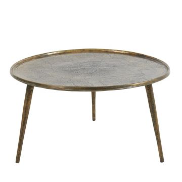 Măsuță de cafea în culoarea bronz rotundă din metal ø 67,5 cm Babina – Light & Living