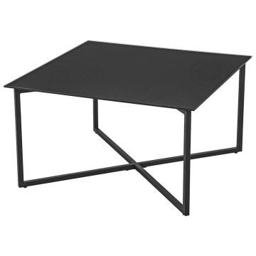 MĂSUȚĂ DE CAFEA metal, sticlă 80/80/45 cm