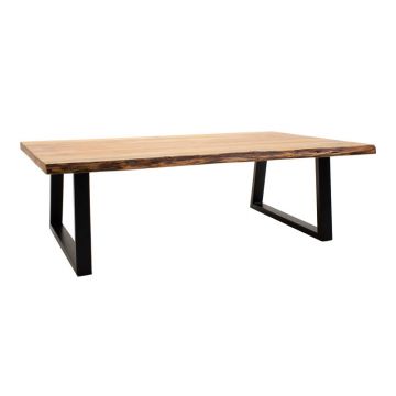 Masa de cafea Boho Miles, Lemn de salcam, Natural, 115x60x45 cm
