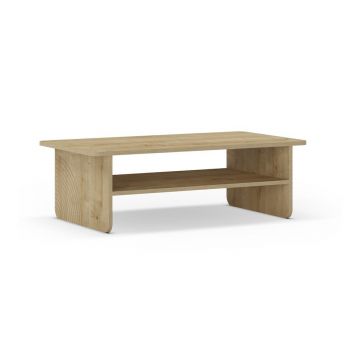Măsuță de cafea în culoare naturală cu blat cu aspect de lemn de stejar 60x110 cm Daira – Marckeric
