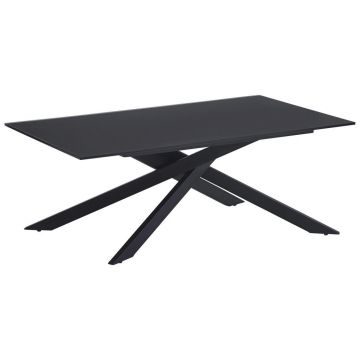 MĂSUțĂ DE CAFEA metal, sticlă 115/65/42 cm la reducere