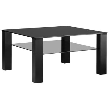 MĂSUțĂ DE CAFEA metal, sticlă 80/80/42 cm
