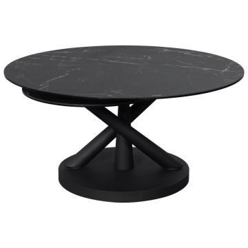 MĂSUțĂ DE CAFEA metal, sticlă, ceramică 88-150/88/43 cm