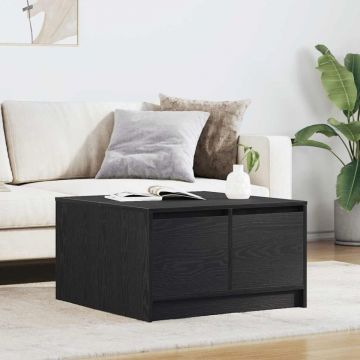 Masuta de cafea cu sertare Stejar negru 70,5x70x40 cm