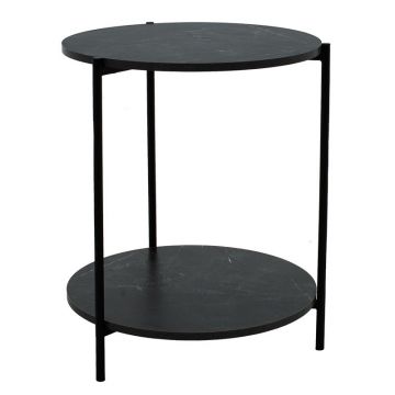 Masuta de cafea Rhythm, negru - negru, D48x60 cm
