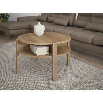 Masa Cafea Bibliotheque Stejar Mauvella, 74.4 Cm