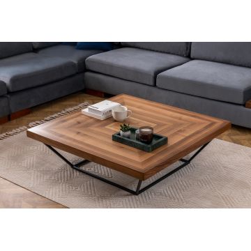 Masuta de cafea, Howard, Cora, 100x32x100 cm, Maro