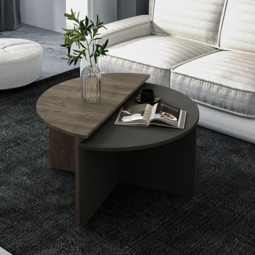 Masuta de cafea, Inarch, Dolunay, Nuc / Antracit
