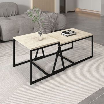 Masuta de cafea, Inarch, Minimal, Travertin
