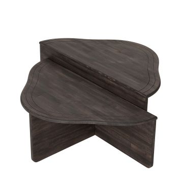 Masuta de cafea, Neostill, Altopiano, Lemn masiv, Antracit