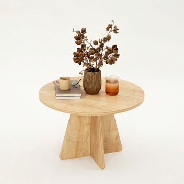 Masuta de cafea, Neostill, Mushroom, 60x40x60 cm, PAL, Maro
