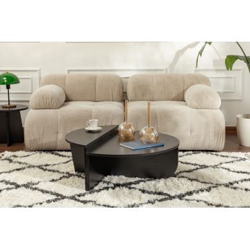 Masuta de cafea, Nordure, Orion, Lemn/Negru