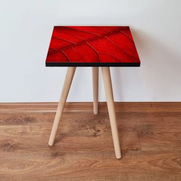 Masuta, Leona, Shp104, 35x42x35 cm, Roșu/Negru