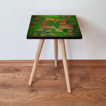 Masuta, Leona, Shp14, 35x42x35 cm, Verde/Maro