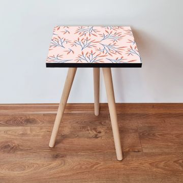 Masuta, Leona, Shp169, 35x42x35 cm, Somon / Albastru Marin