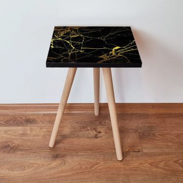 Masuta, Leona, Shp185, 35x42x35 cm, Negru