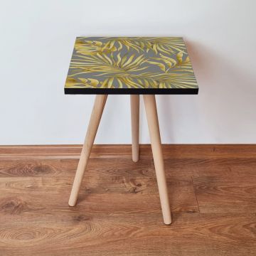 Masuta, Leona, Shp237, 35x42x35 cm, Aur / Gri