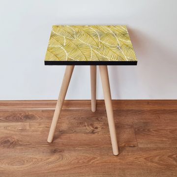 Masuta, Leona, Shp239, 35x42x35 cm, Aur/Alb