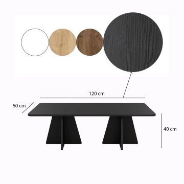 Set masuta de cafea, Neostill, Mushroom, PAL, Negru ieftina