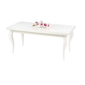MASUTA LUCA CAFEA ALB LUCIOS, DREPTUNGHIULARA, 120CM LUNGIME 60CM LATIME, 50CM INALTIME