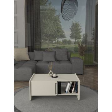 Masa de cafea, Modern Shape, UnicUtil, Crem-Negru, UUMC40