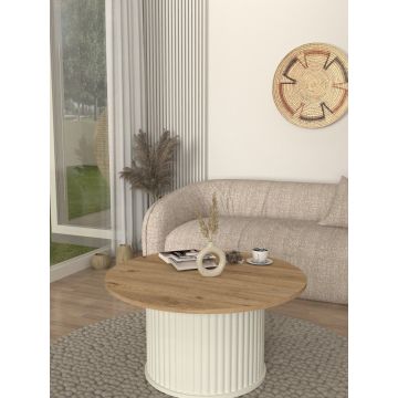 Masa de cafea, Noble Line, UnicUtil, Crem, UUMC38