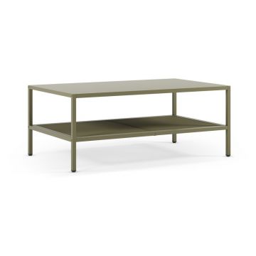 Măsuță de cafea verde din metal 60x100 cm Fayna – Marckeric