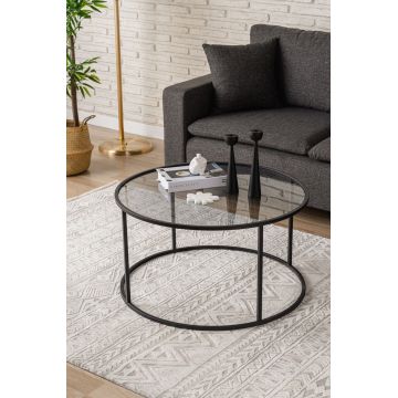 Masuta de cafea, Caliente, Startis 80, Negru / Fume ieftina