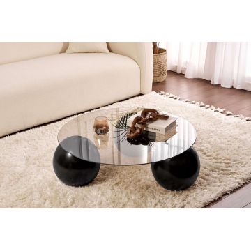 Masuta de cafea, Nordure, Miro, Negru/Bronz