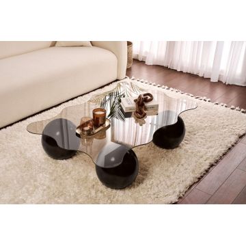 Masuta de cafea, Nordure, Noxa, Negru/Bronz ieftina