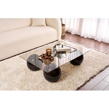 Masuta de cafea, Nordure, Sera, Negru/Bronz ieftina