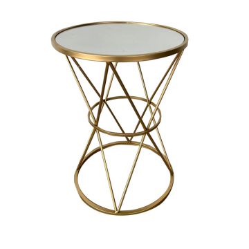 Masuta de cafea Vogaton  metal auriu 40x40x56cm