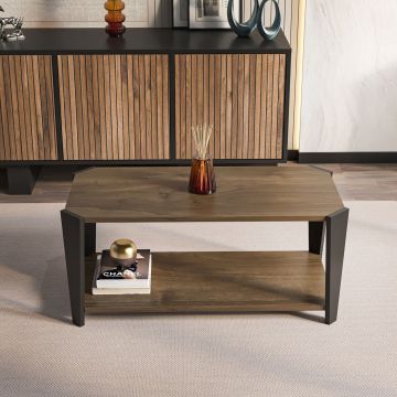 Masuta de cafea, Zena Home, Monaco, Nuc / Negru